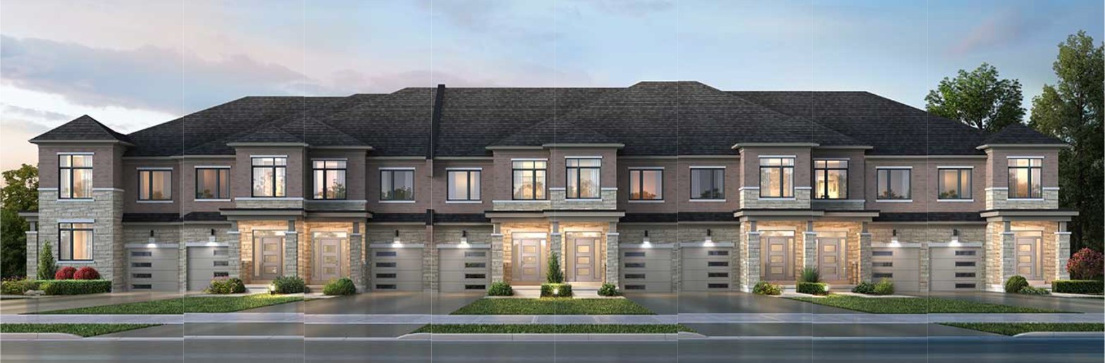 Bayview Heights Town Block Elevation A rendering
