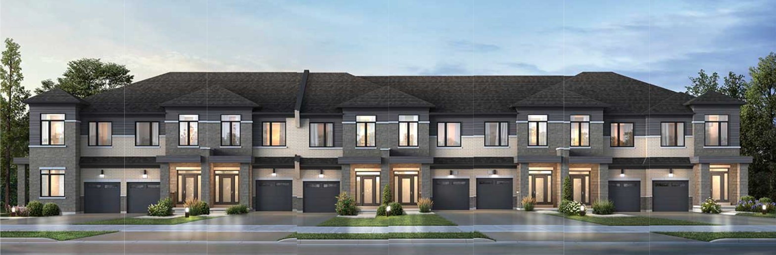 Bayview Heights townhome elevation rendering